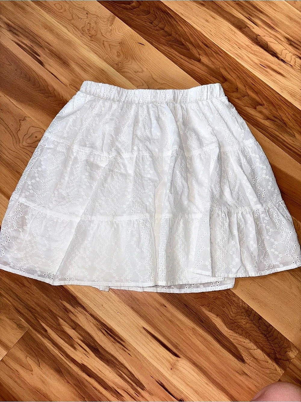 Wild Fable Eyelet Mini Skirt in White Size